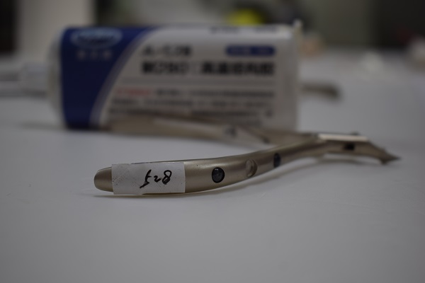 不锈钢刀具胶水测试效果
